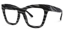 Pastora Cateye Gray-Black Glasses1