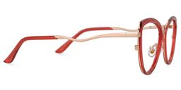 Arceiba Cateye Red Glasses2