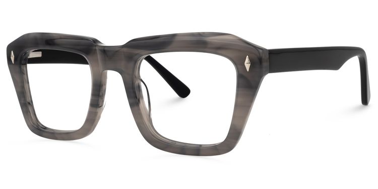 Aquino Square Gray Glasses