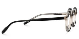 Mincey Round Black Glasses2