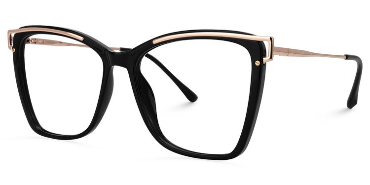 Krystle Square Black Glasses