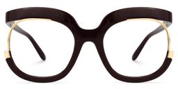 Darice Round Dark-Red Glasses0