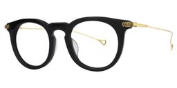 Ansel Round Black Glasses3