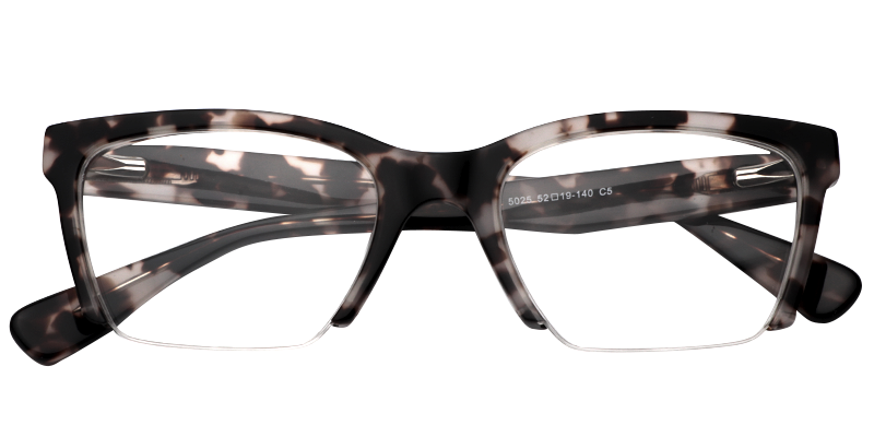 Rectangle Dark Tortoise Eyeglasses1