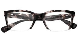 Leslie Rectangle Dark Tortoise Eyeglasses1