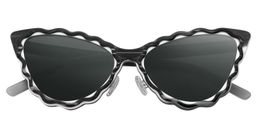 Xalvadora Cat eye Gray Sunglasses1