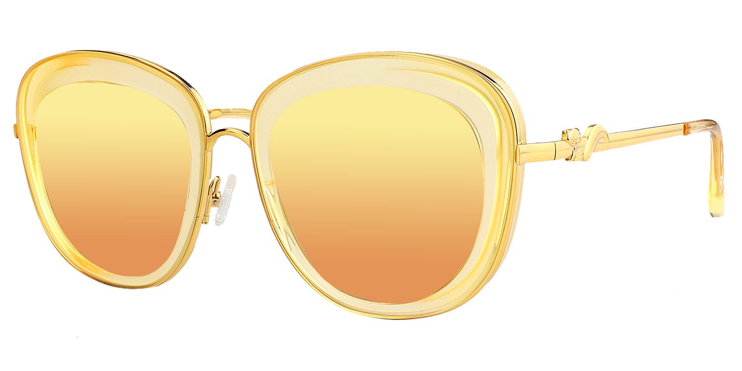 Pattern Round Green Sunglasses | Zeelool Sunglasses3