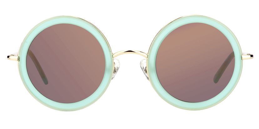 Suzanne Round Green Sunglasses