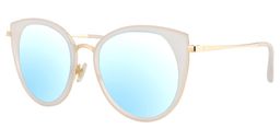 Sebastiane Cat-eye White Sunglasses2