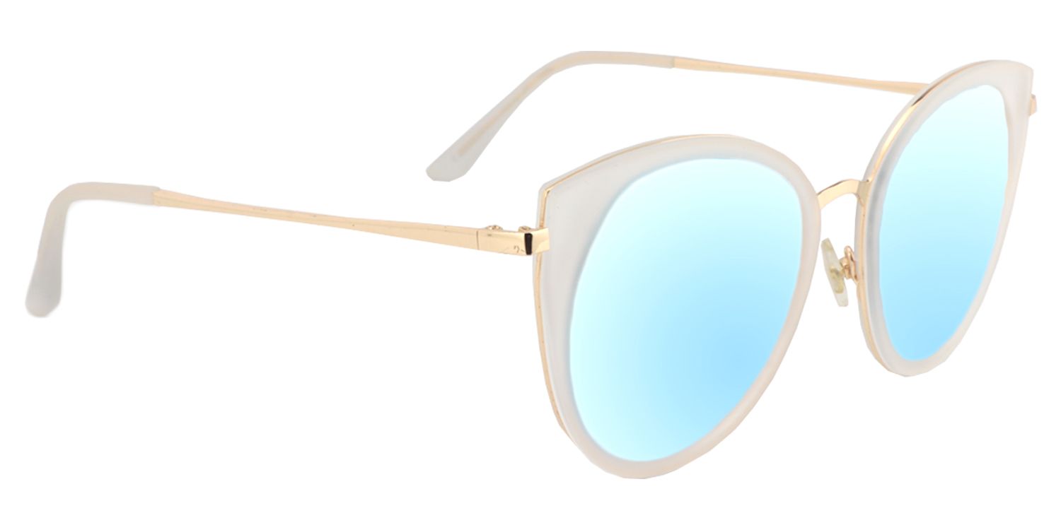 Cat-eye White Sunglasses | Zeelool Sunglasses3