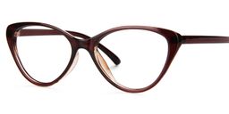 Michaela Cat Eye Brown Glasses 4