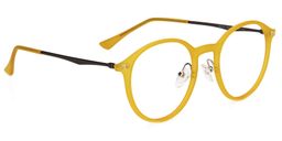 Dolores Round Gold Glasses4
