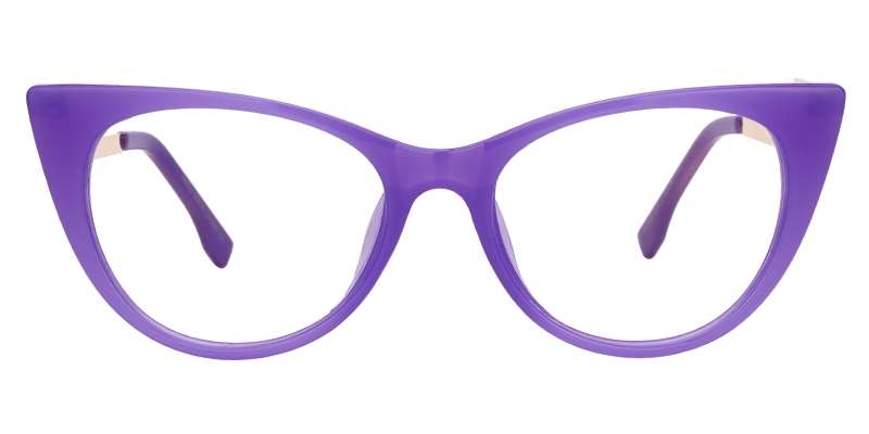 Susanna Cat Eye Purple Glasses