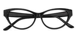 Elliott Cat Eye Black Glasses1