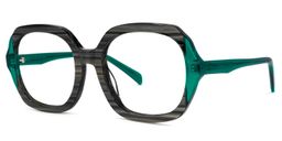 Raquell Square Gray Glasses1