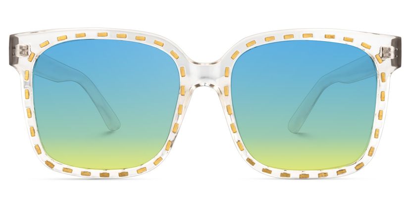 Amador Square Clear Sunglasses
