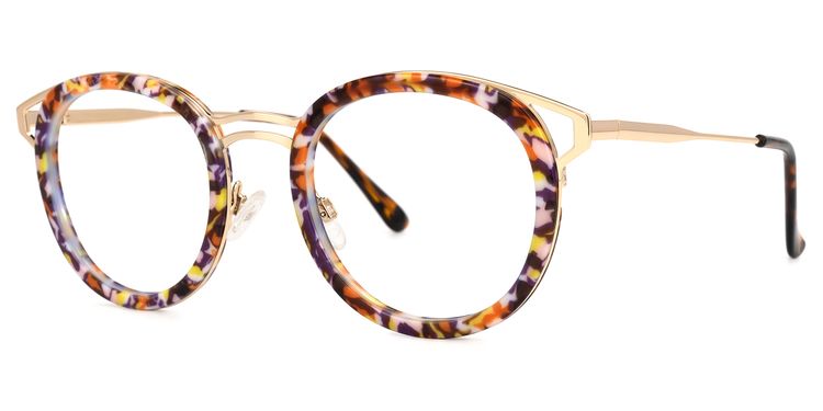 Nakesha Round Floral Glasses