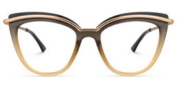Wasiq Cateye Gray Glasses0