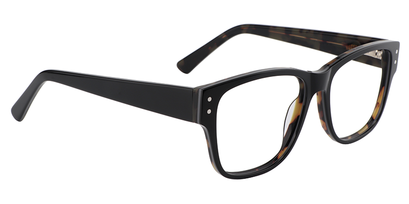 Rectangle Black Glasses | Zeelool Eyeglass Frames Online3