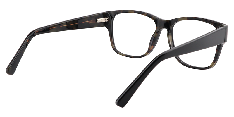 Rectangle Black Glasses | Zeelool Eyeglass Frames Online5