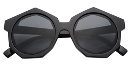 Elliot Geometric Black Sunglasses1
