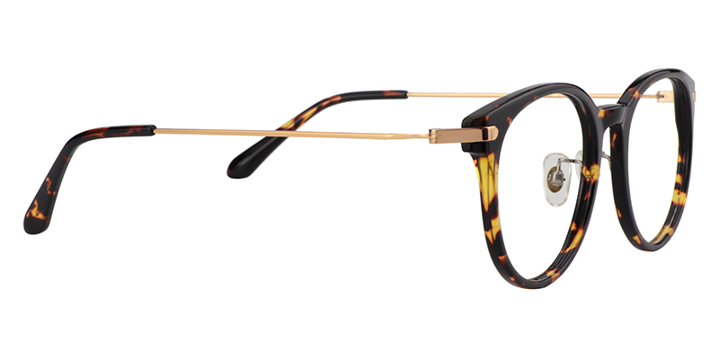 Round Tortoise Glasses | Zeelool Eyeglass Frames4