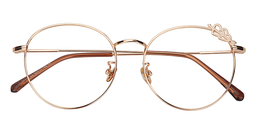 Hannah Round Gold Glasses1