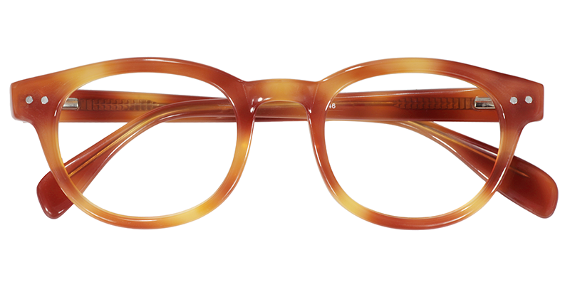 Oval Orange Glasses | Zeelool Eyeglasses1