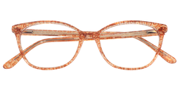 Sandra Rectangle Living Coral Glasses1