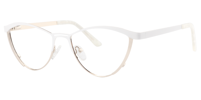 Browline White Glasses | Zeelool Eyeglasses2