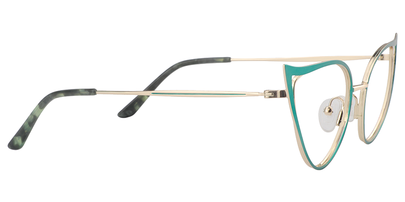 Green Cateye Glasses | Zeelool Eyeglass Frames5