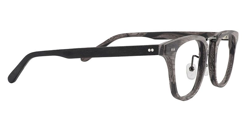 Rectangle Gray Glasses | Zeelool Optical4