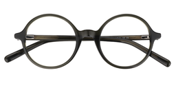 Aprile Round Dark Green Glasses1