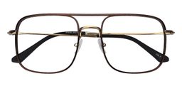 Jelly Aviator Brown Titanium Glasses1