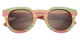 Juanita Round Brown Sunglasses1