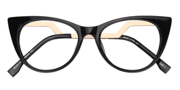 Susanna Cat Eye Black Glasses1