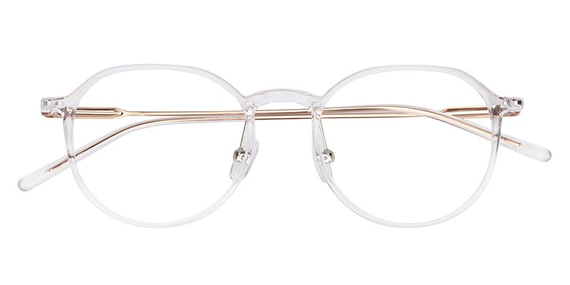 Round Clear Glasses | Zeelool Eyeglasses1