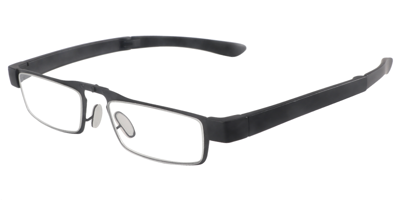 Rectangle Black Reading Glasses | Zeelool Reading Glasses4