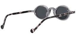 Abbott Round Gray Sunglasses2