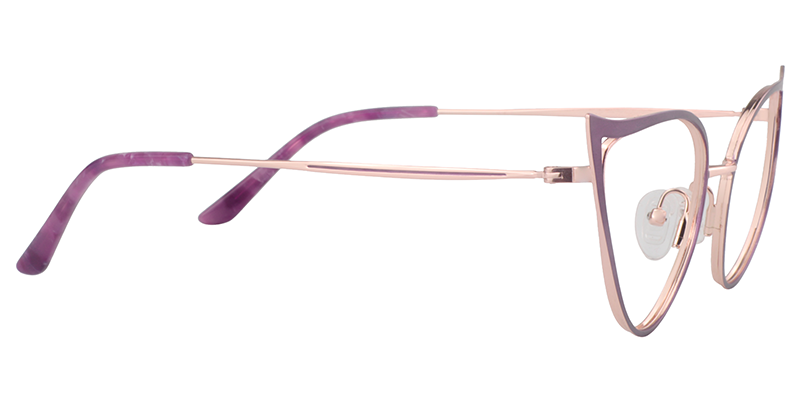Purple Cateye Glasses | Zeelool Eyeglass Frames5