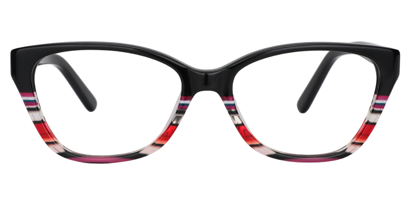 Rectangle Black Glasses0