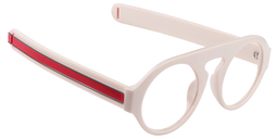 Monica Round Creamy Glasses3