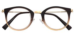 Viola Cat Eye Brown Glasses1