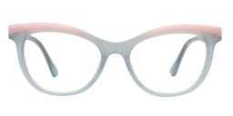Katherine Cat Eye Blue Glasses0