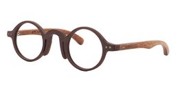 Alexis Round Brown Glasses2