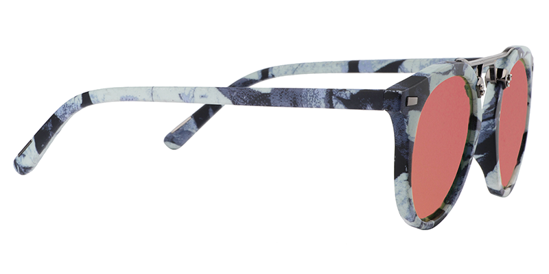 Round Blue Floral Sunglasses | Zeelool Sunglass Frames3
