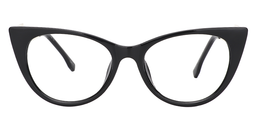 Susanna Cat Eye Black Glasses0