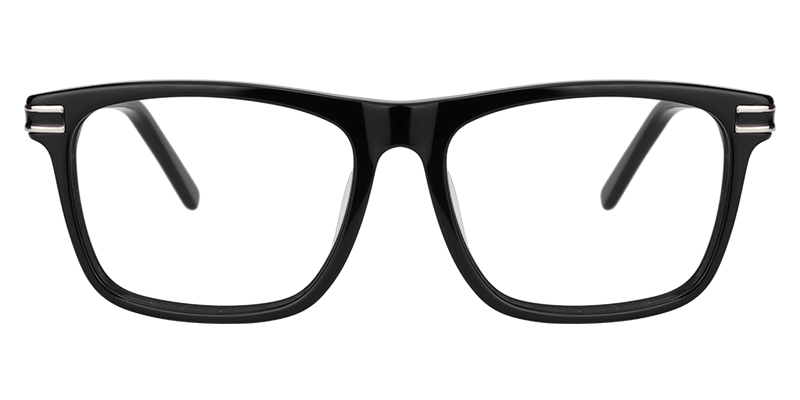Rectangle Black Glasses | Zeelool Eyeglass Frames Online0