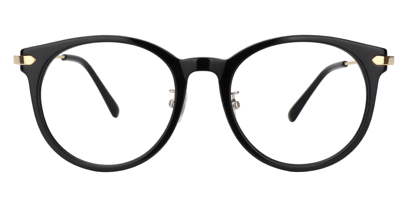 Round Black Glasses | Zeelool Eyeglass Frames0