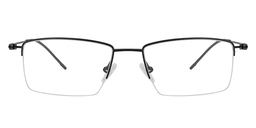 Baber Rectangle Black Glasses0